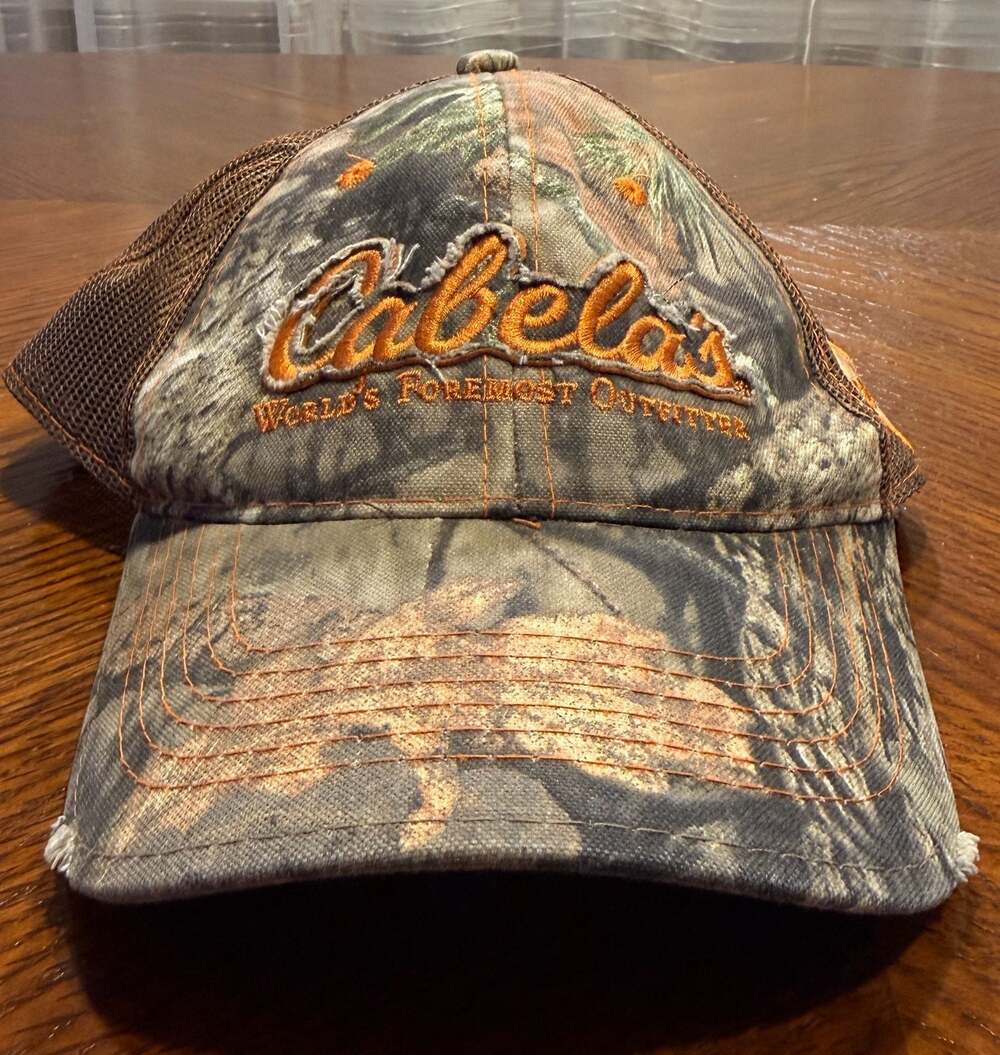 Cabela's World's Foremost Outfitter Camo Trucker Hat
